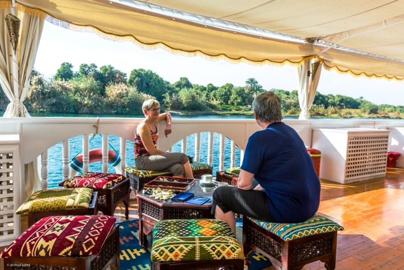 Una Coppia Dahabeya Amoura, dahabeya crociera sul nilo