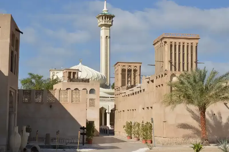 le strade antiche del quartiere di al bastakiya , bastakiya