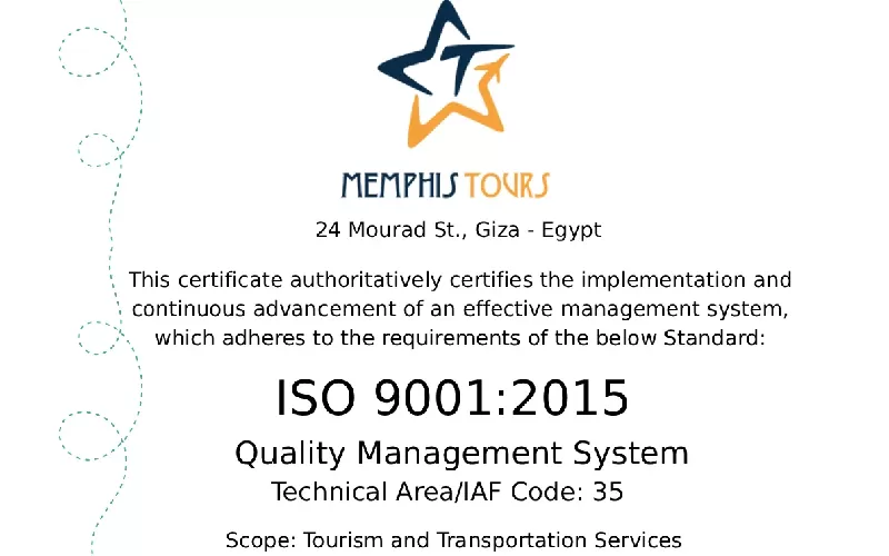 Memphis Tours Certificazione ISO