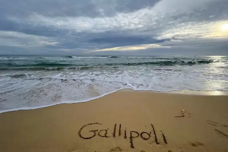 Gallipoli spiaggia , Penisola di Gallipoli 