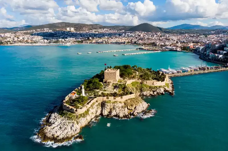 il castello di kusadasi , kusadasi turchia