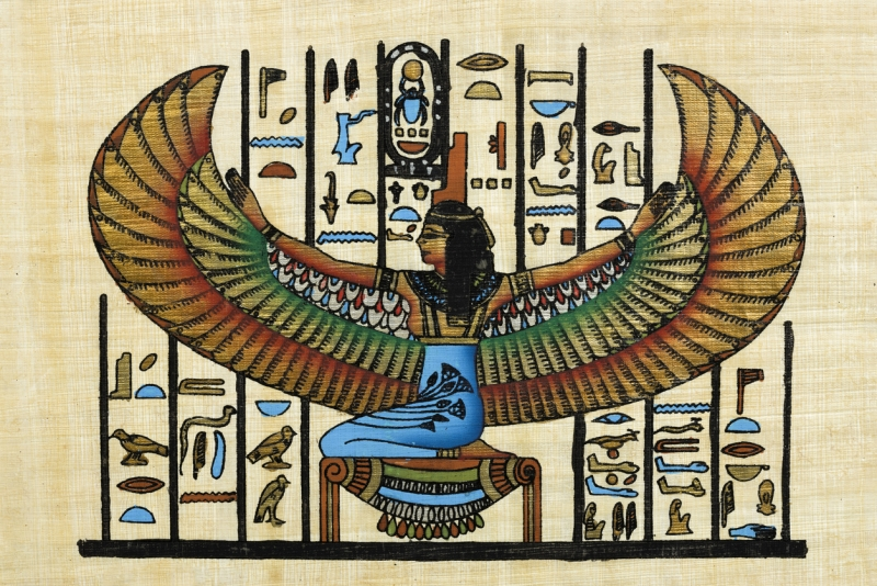 Cleopatra Egyptian souvenir papyrus,  Queen Cleopatra