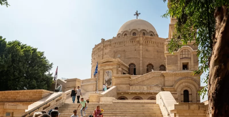 La iglesia ortodoxa copta de San Jorge en El Cairo