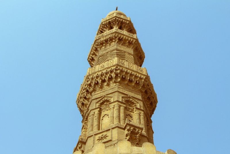 View of minaret of Bab Zuweila, Bab Zuweila