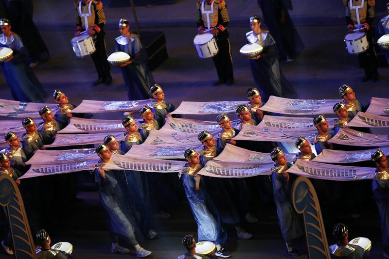 la parata d'oro dei faraoni