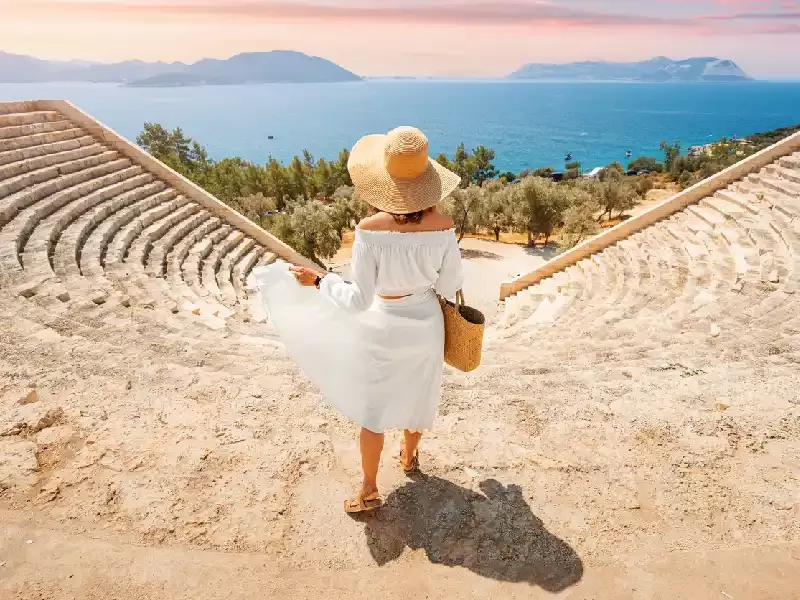 una tursita in turchia , viaggio turchia settembre