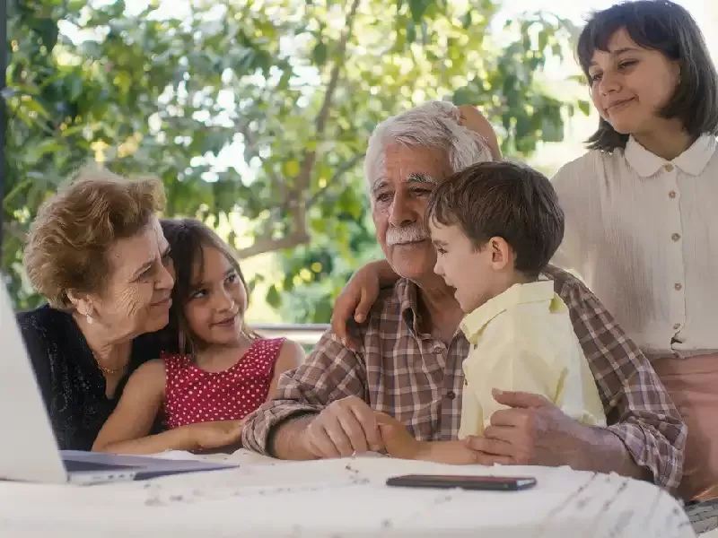 una famiglia turca , abitanti della turchia