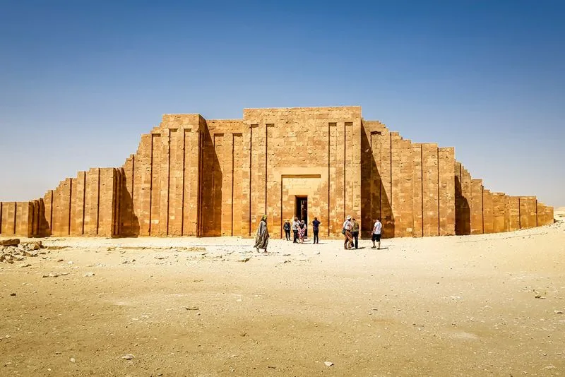 Hypostyle hall at the Pyramid of Zoser - Saqqara, City of Memphis