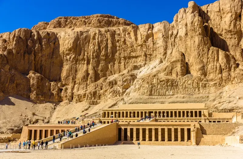 the Mortuary Temple of Hatshepsut in Luxor, Valley of the Queens