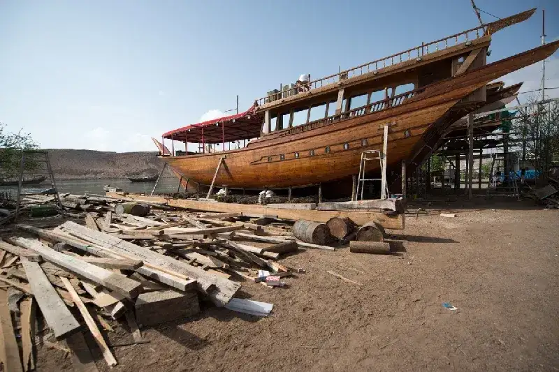 Fabbrica dei Dhow oman