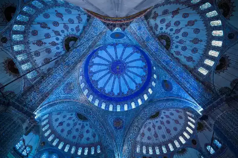 l'architettura della moschea blu in turchia , la moschea blu 