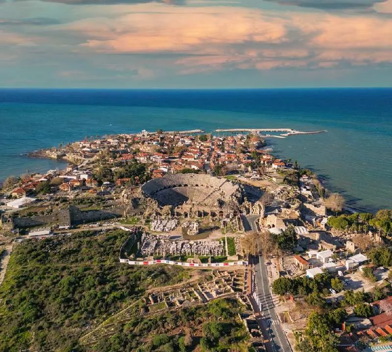 Cidade antiga lateral em Antalya TURQUIA