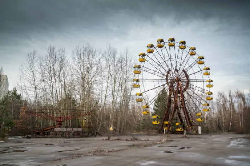 Riesenrad in Pripjat, Ukraine