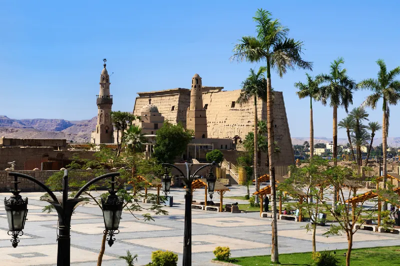 Vista del antiguo templo de Luxor
