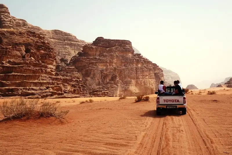 Wadi Rum Rugged Mountains.