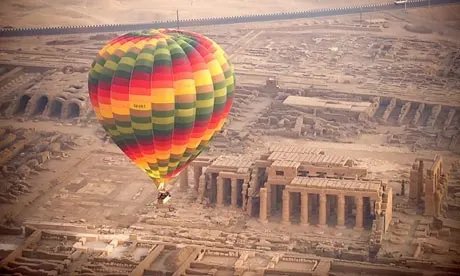 Awesome View for the Hot Air Balloon in Luxor Awesome View for the Hot Air Balloon in Luxor