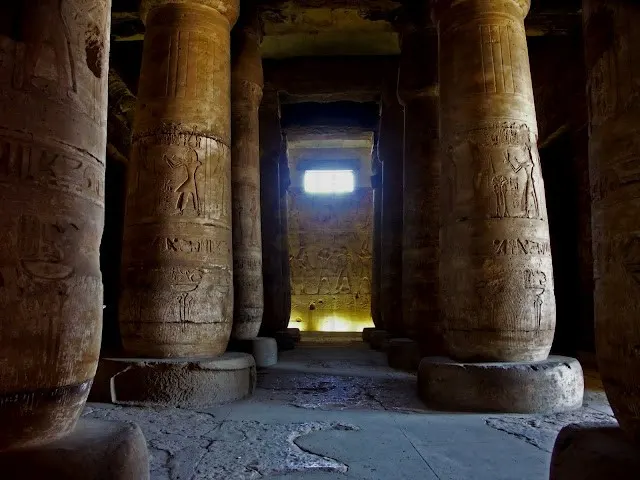 Inside Temple of Seti I, Abydos