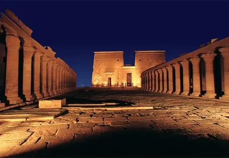 Ton- und Lichtshow in Philae