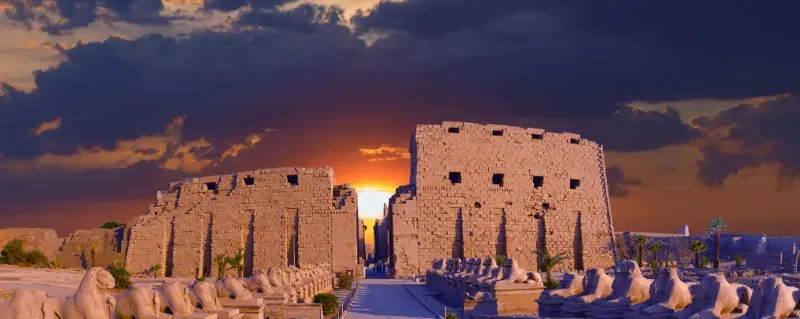 Show de luz e som no Templo de Karnak