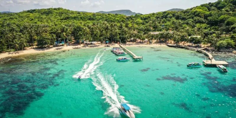 Beach in Phu Quoc island Vietnam