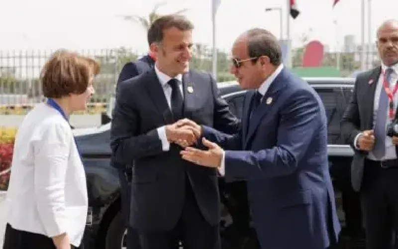 Macron en Égypte