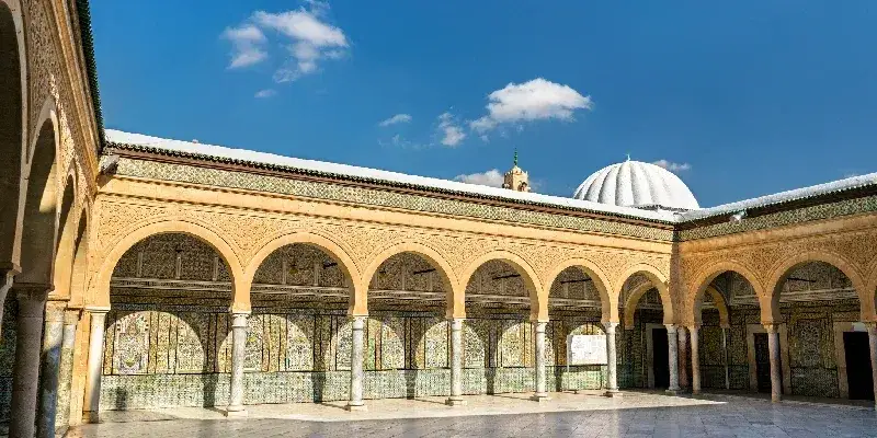 El Mausoleo de Sidi Sahbi, Kairuán, Túnez.