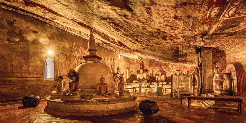 El Templo Dorado de Dambulla.