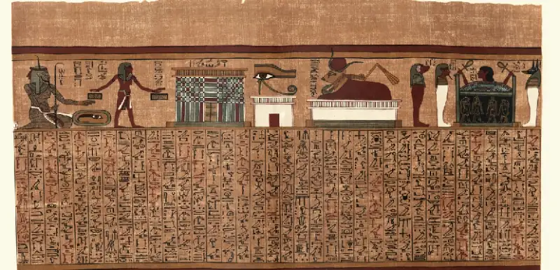 papiro egipcio con ojo de Horus