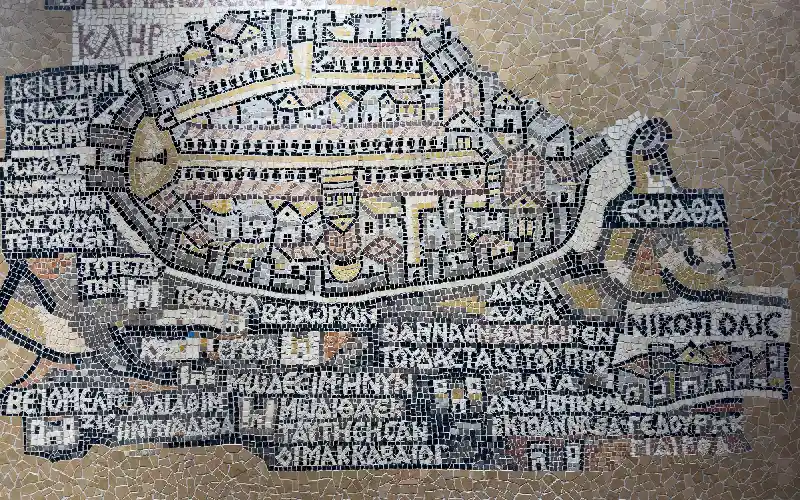 Madaba Map, a mural in the Church of the Holy Sepulcher