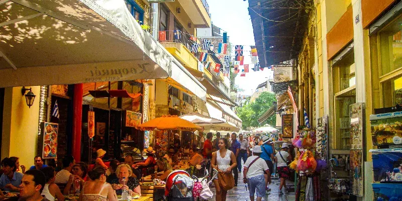 Barrio de Plaka, Atenas, Grecia.