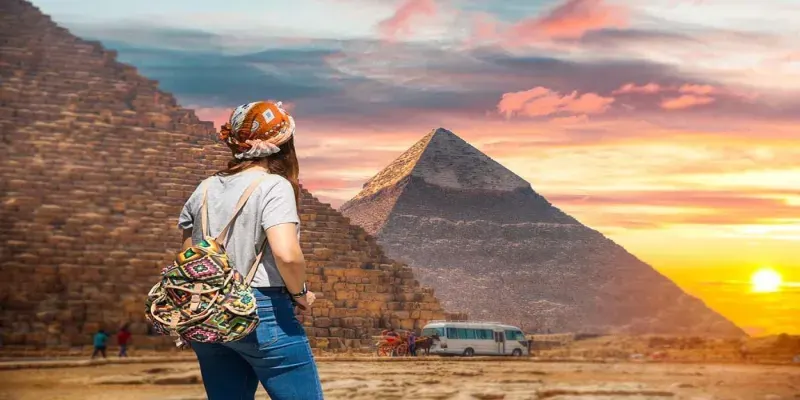 Balade en dromadaire : Pyramides et désert de Gizeh