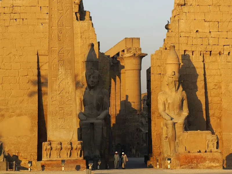 下エジプトのルクソール神殿