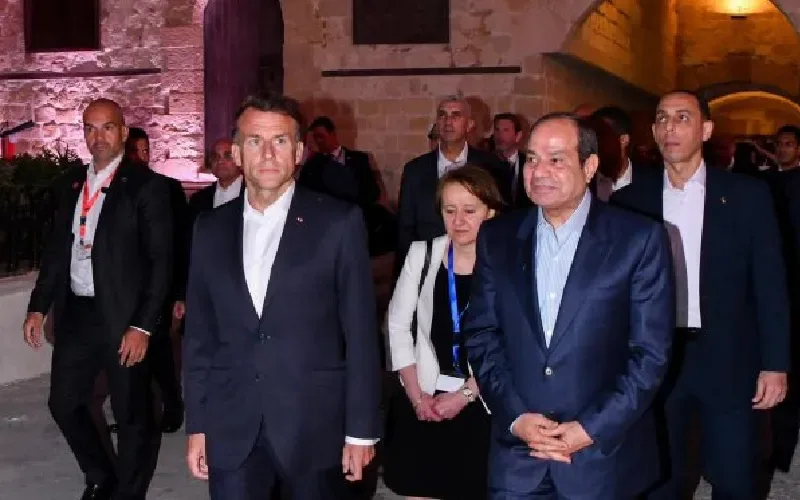Macron en Égypte