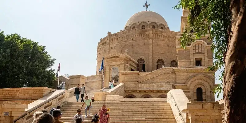 La iglesia ortodoxa copta de San Jorge en El Cairo