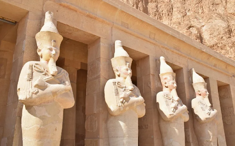 The Mortuary Temple of Hatshepsut in Deir el-Bahari, Egypt