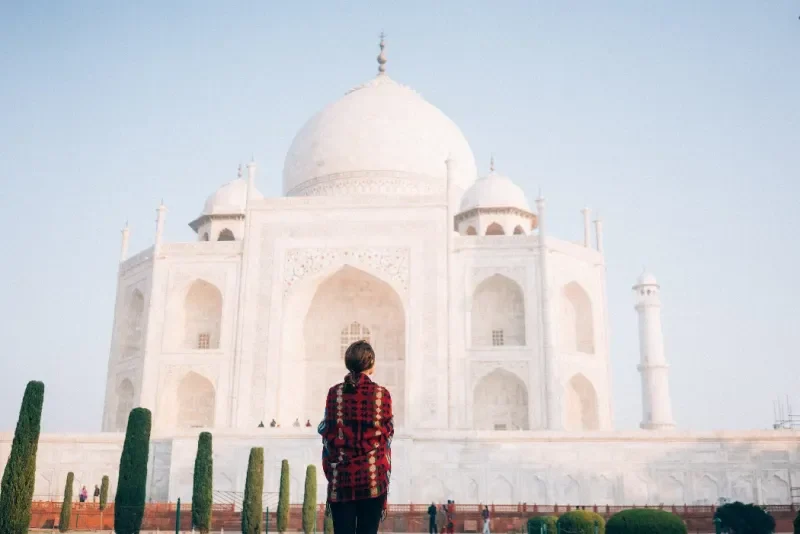 Taj Mahal, estado de Uttar Pradesh. Agra, India.