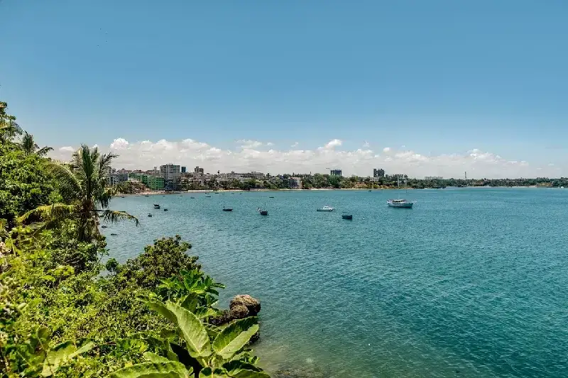 Waterfront view of Mombasa City