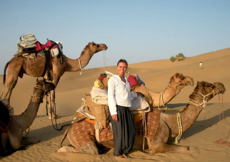 Camel Ride by Giza Pyramids