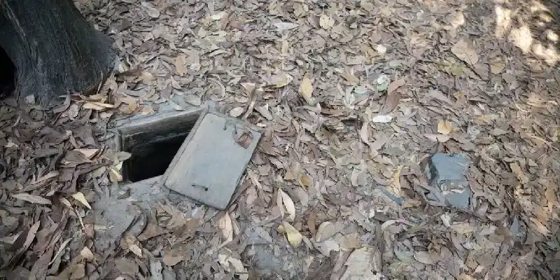 Entrada a los túneles de Củ Chi en Vietnam.