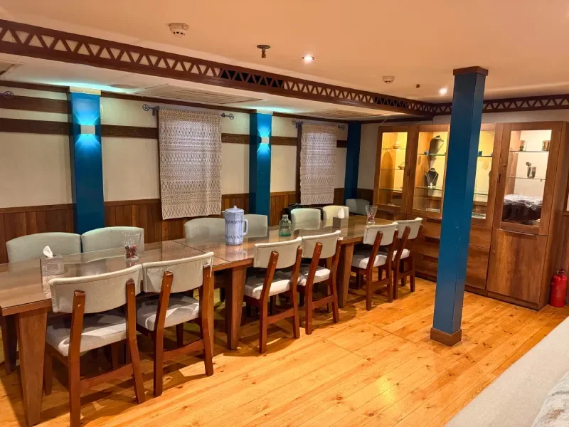 Il Ristorante della crociera sun nilo con dahabeya Nuun e Nuut