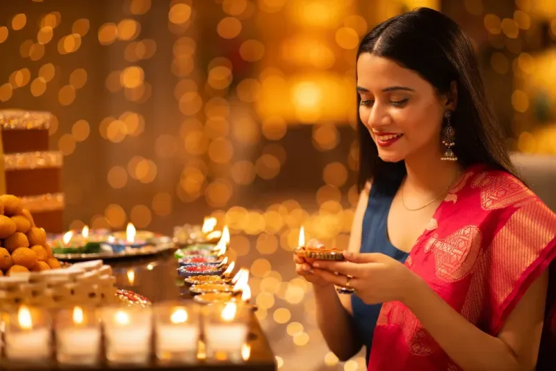Cultura india, festival de Diwali.