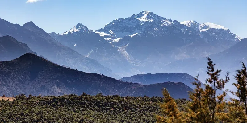 Picos del monte Toubkal, montañas del Atlas, Marruecos.