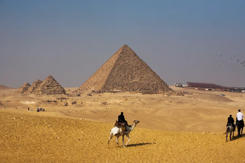 Las pirámides de Egipto cerca de El Cairo.