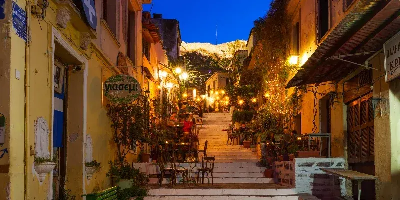 Barrio de Plaka, Atenas, Grecia.