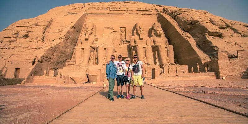 Templo de Abu Simbel, em Aswan, um dos lugares imperdíveis do Egito