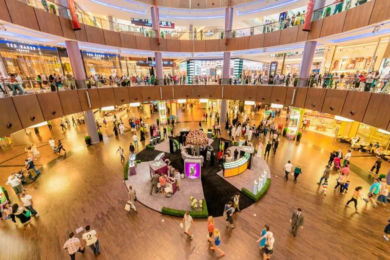 An Overview Image of Dubai Mall from Inside