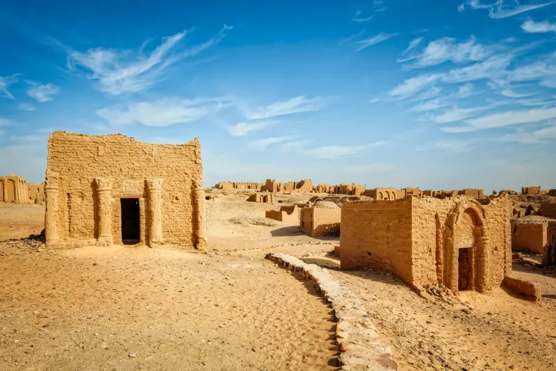 Necropolis of al Bagawat-cemetery in Kharga Oasis, Kharga Oasis Egypt