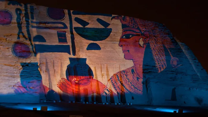 Sound and Light Show at Karnak Temple in Luxor