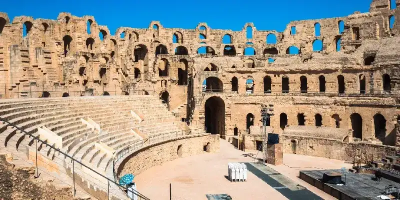 Anfiteatro en El Jem, Túnez.