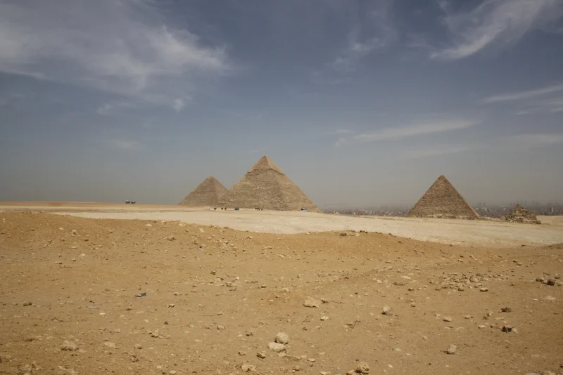 Panorama of Giza Pyramids